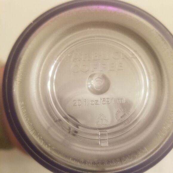 Starbucks 20oz Blue Glitter Sparkly Cold Cup Tumbler - Picture 5 of 5